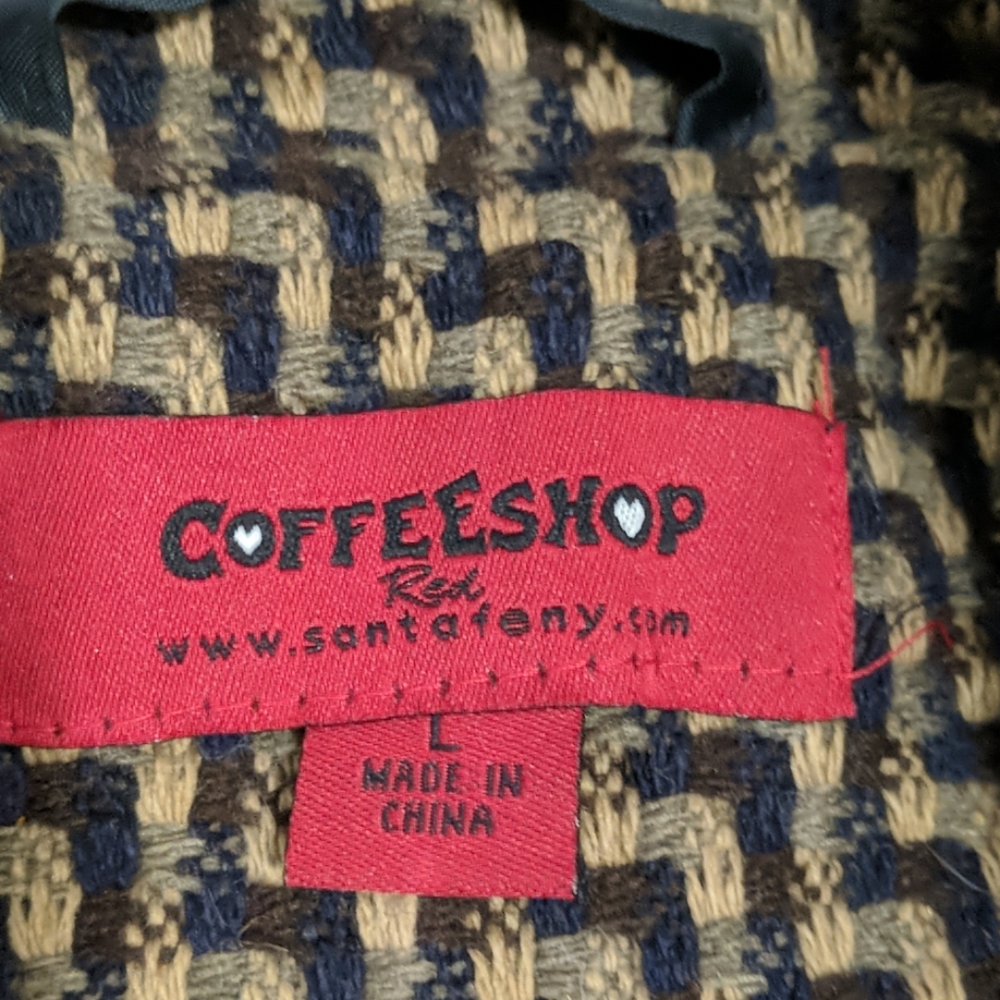 EUC ~ COFFEESHOP Tweed Toggle Button Blazer - Picture 6 of 7